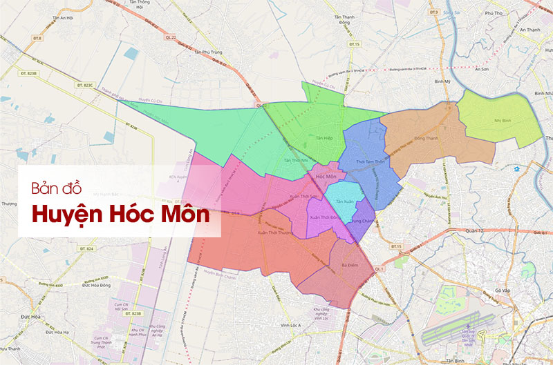  Bản đồ Hóc Môn TPHCM - Cập nhật 2024
