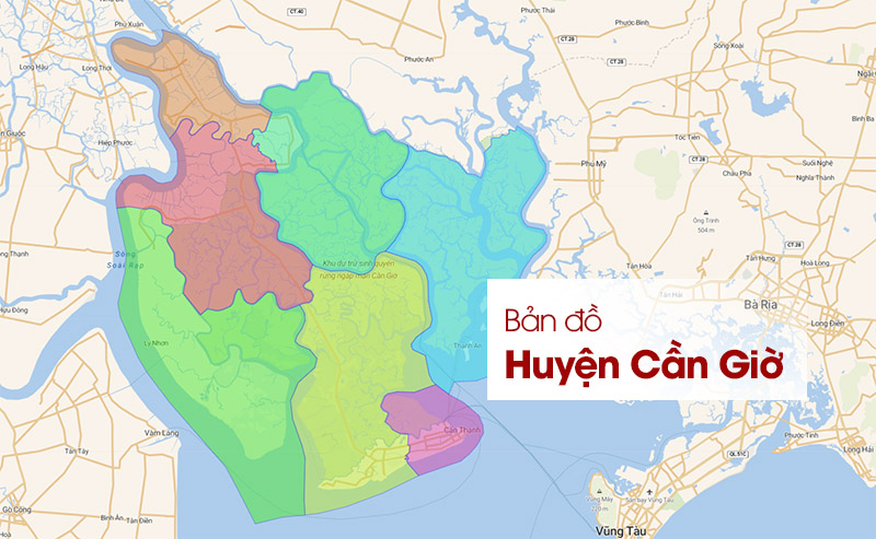 ️ Bản đồ Huyện Cần Giờ TPHCM - Cập nhật 2024