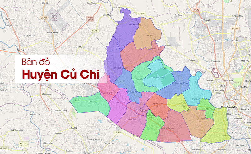 ️ Bản đồ Huyện Củ Chi TPHCM - Cập nhật 2024