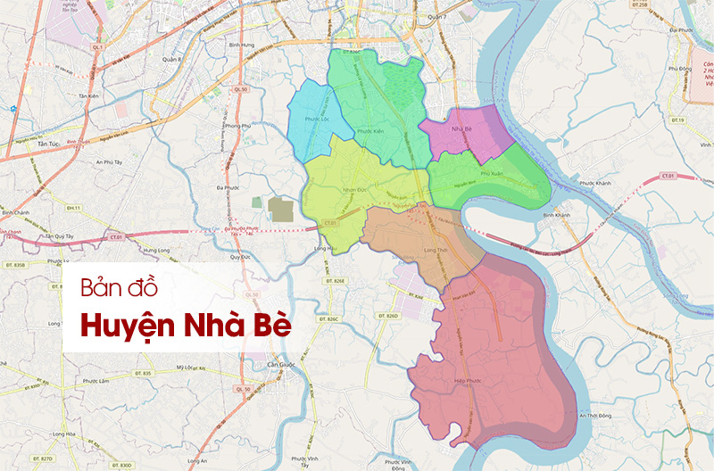  Bản đồ Nhà Bè TPHCM - Vị trí, Quy hoạch, Tiện ích