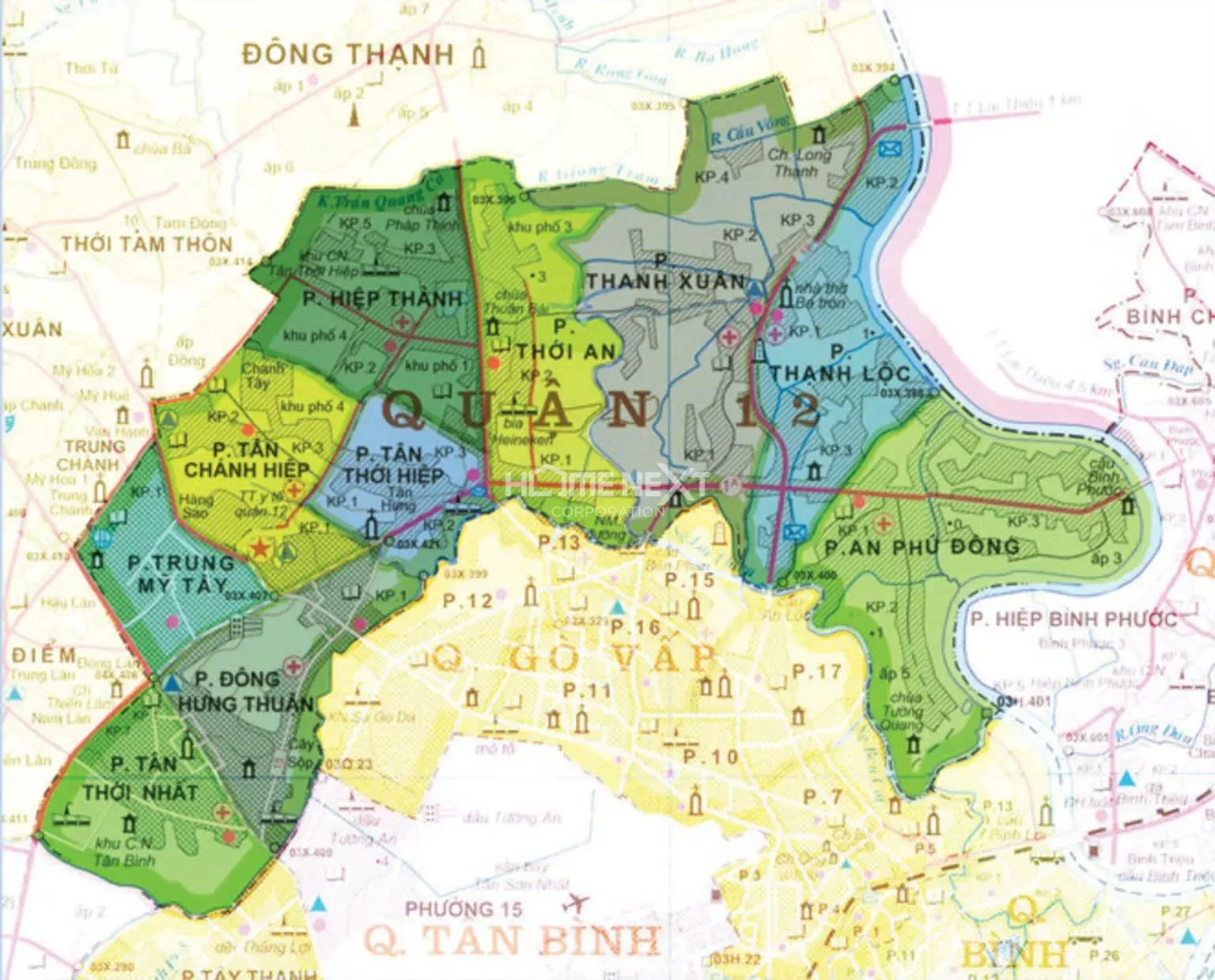 ️ Bản đồ Quận 12, TP.HCM - Cập nhật 2024