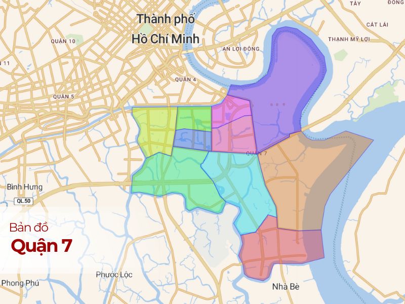 Bản đồ Quận 7 TPHCM - Cập nhật 2024