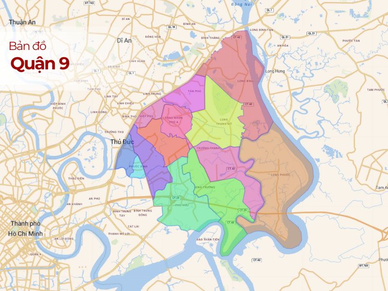  Bản đồ Quận 9 TPHCM - Cập nhật 2024