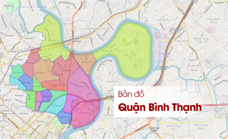 ️ Bản đồ Quận Bình Thạnh TPHCM - Cập nhật 2024