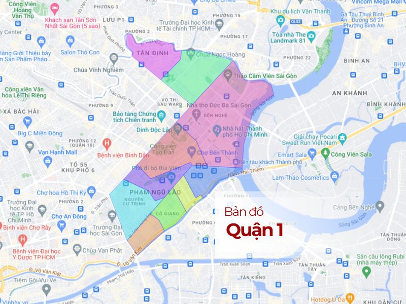  BĐS Quận 1 - Vị trí trung tâm, Tiện ích đầy đủ