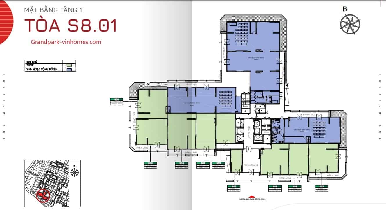  Căn hộ 3PN Origami Vinhomes Grand Park - View Công viên