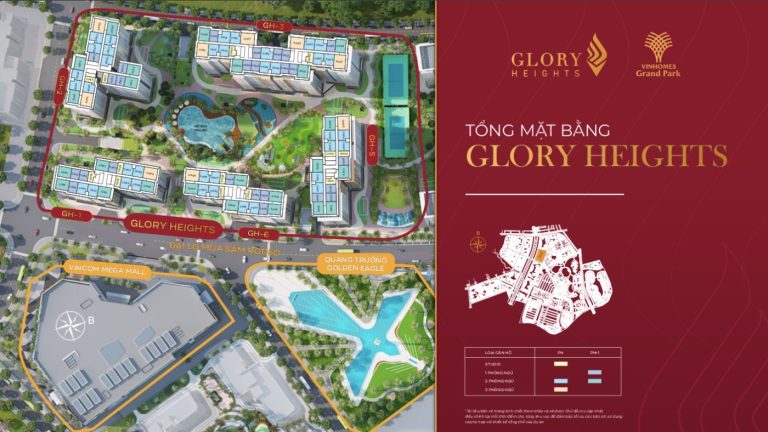  Căn hộ Glory Heights Quận 2 - 2-3PN, Sổ Hồng