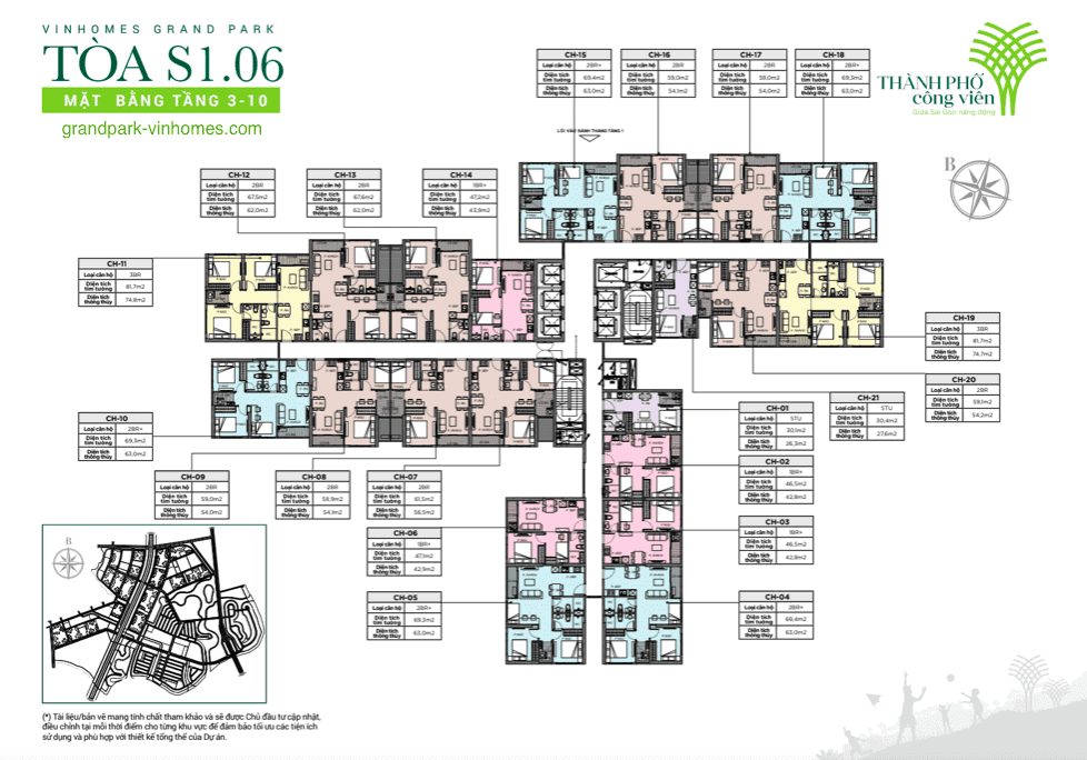  Căn hộ S1.06 Vinhomes Grand Park - Giá tốt, Tiện ích đầy đủ