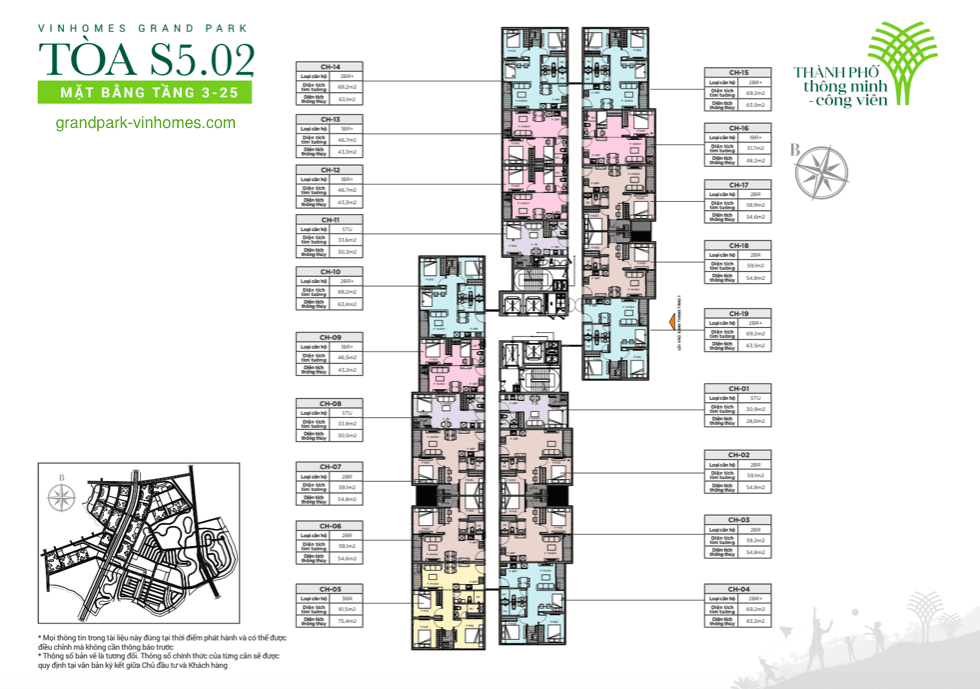  Căn hộ S5.02 Vinhomes Grand Park - View đẹp, Tiện ích đầy đủ