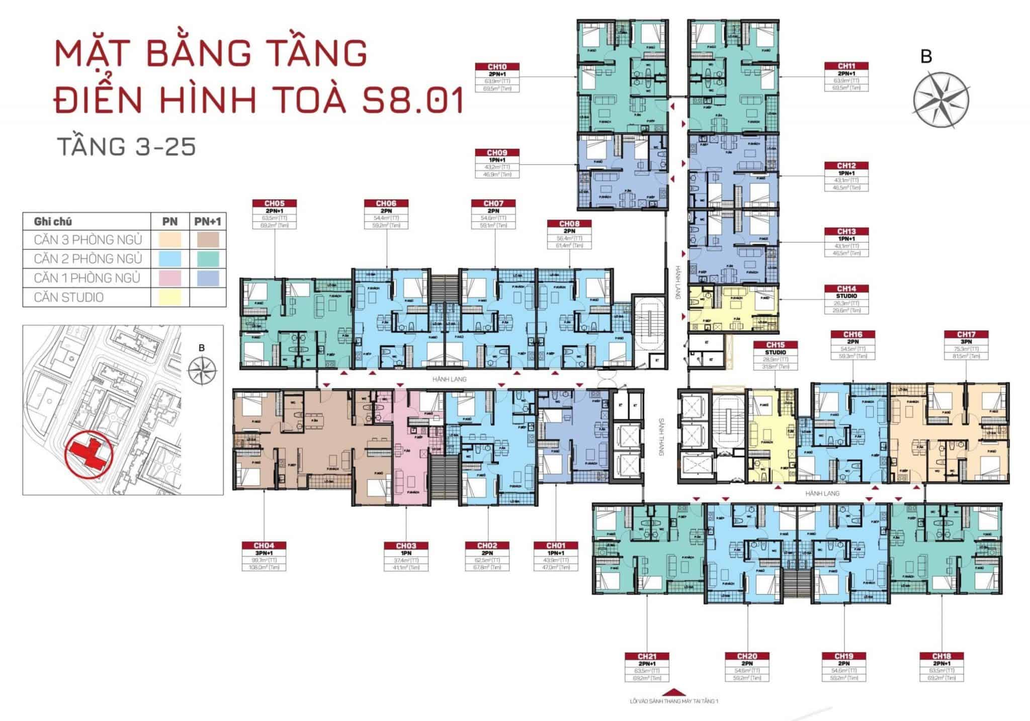  Căn hộ S8 The Origami - Vinhomes Grand Park - Giá tốt