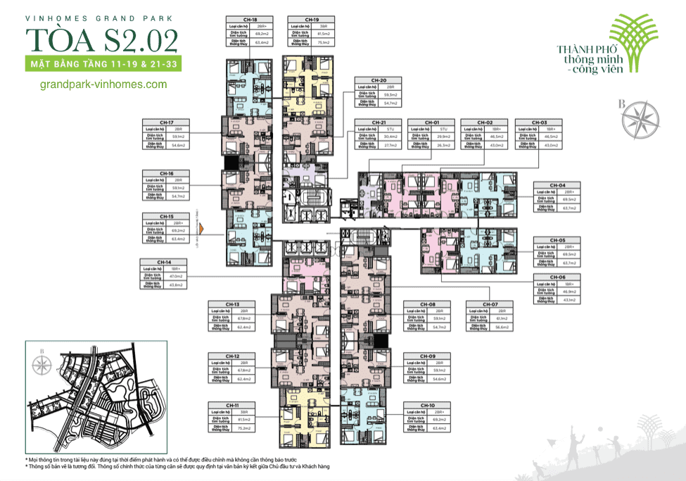  Căn hộ Tòa S2.02 Vinhomes Grand Park - Giá tốt