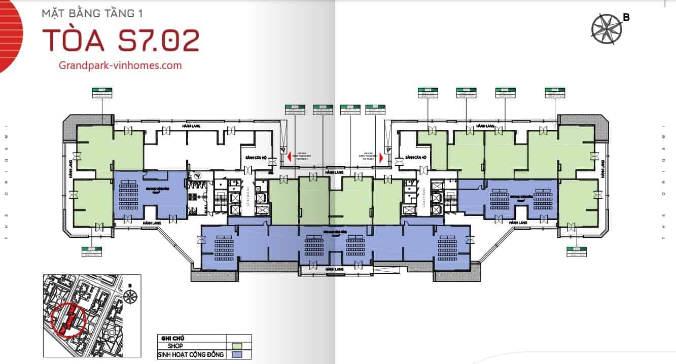  Căn hộ Vinhomes Grand Park - Layout S702 | Giá tốt