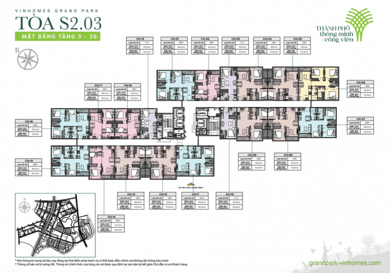  Căn hộ Vinhomes Grand Park - S2.03 - Giá tốt, View đẹp