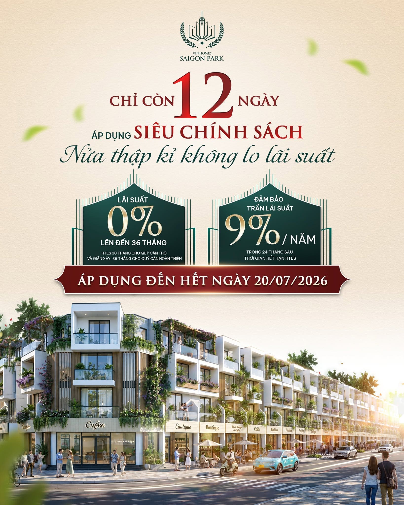 Vinhomes Hóc Môn: Hỗ trợ lãi suất kéo dài tới 5 năm