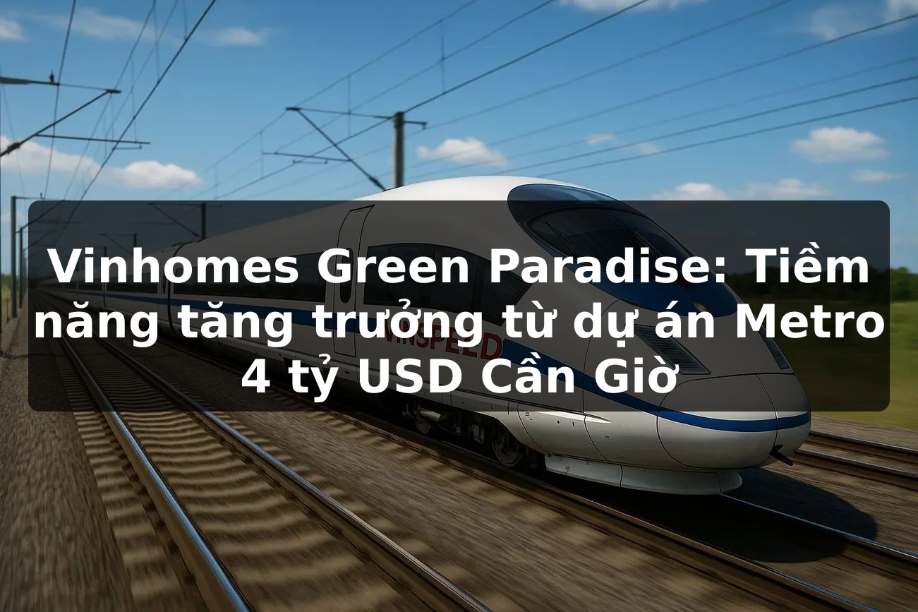 Vinhomes Green Paradise: Tiềm năng tăng trưởng từ dự án Metro 4 tỷ USD Cần Giờ